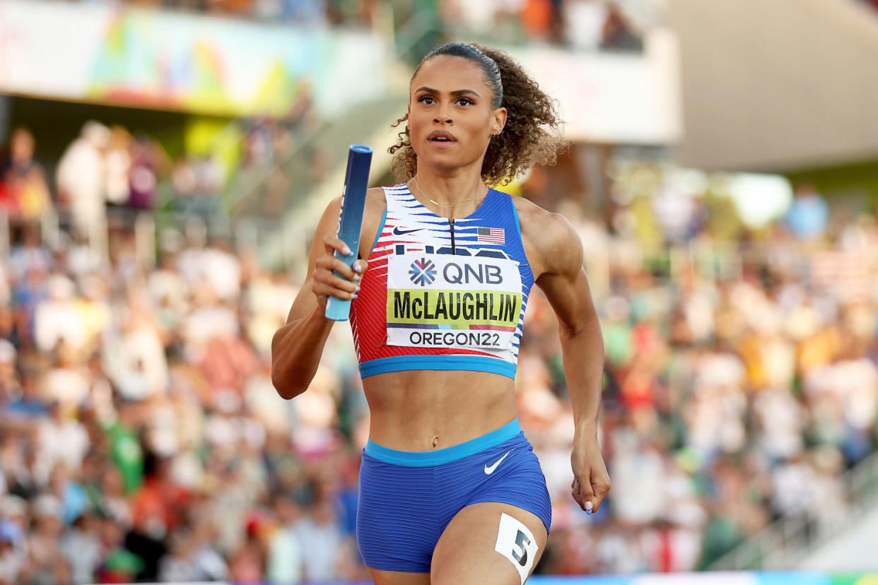 Sydney McLaughlin competing (Christian Petersen / Getty Images)