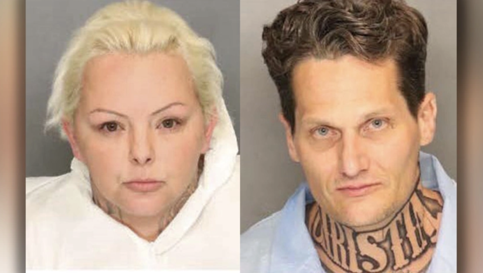 Christine Garner (left) and Jeremy Jones have been charged in the March 15, 2022, murder of Justin Peoples, in Tracy, California. / Credit: CBS San Francisco