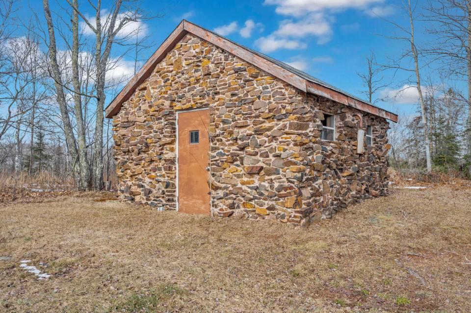 Generator building at 5312 S Stone Road. The compound in South Range, Wisconsin was built by families preparing for Y2K.