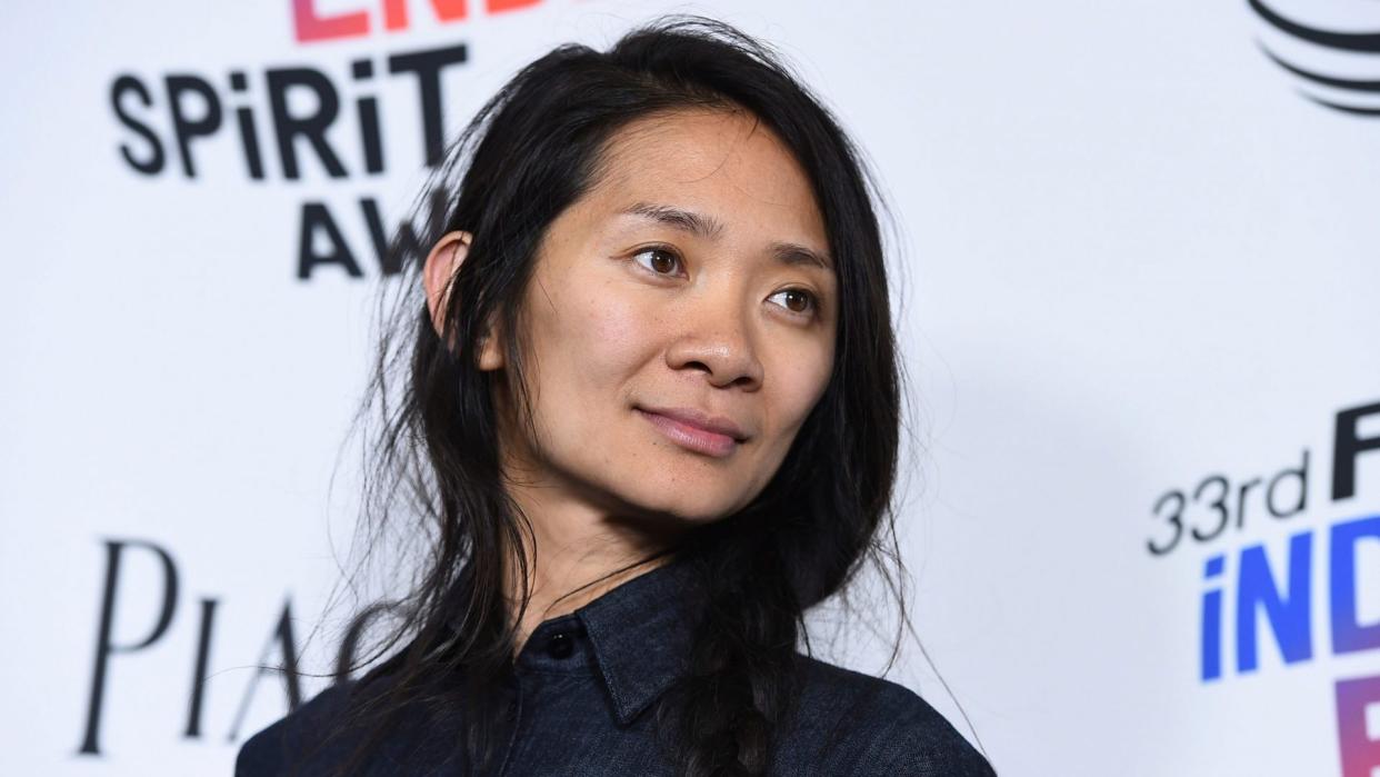 Mandatory Credit: Photo by Jordan Strauss/Invision/AP/Shutterstock (9448000s)Chloe Zhao, winner of the Bonnie award, poses in the press room at the 33rd Film Independent Spirit Awards, in Santa Monica, Calif2018 Film Independent Spirit Awards - Press Room, Santa Monica, USA - 03 Mar 2018.