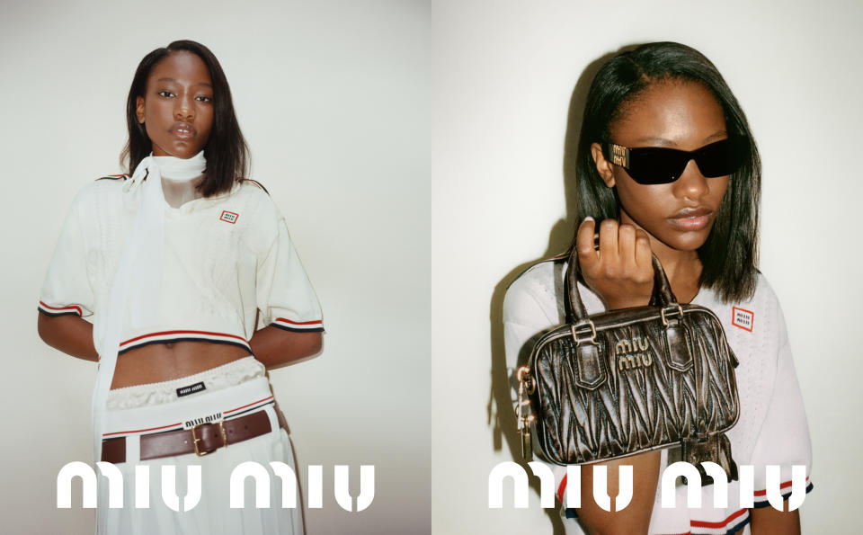 Miu Miu fall 2022 campaign featuring Demi Singleton. - Credit: Courtesy of Miu Miu