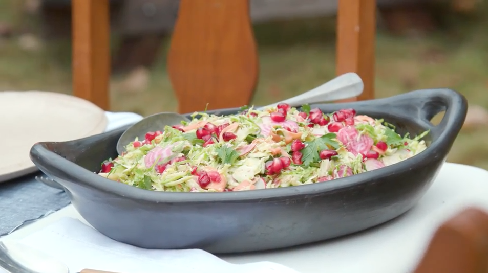 Smoky Brussels Sprout Slaw