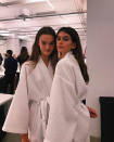 <p>Obviously, robes are an NYFW staple. (All those outfit changes!) Here she’s donning another one as she hangs with fellow model Lulu preshow. “another bathrobe @calvinklein,” she wrote. Sorry, Kaia — that not just another bathrobe. (Photo: <a rel="nofollow noopener" href="https://www.instagram.com/p/BYwa9nyhPAx/?hl=en&taken-by=kaiagerber" target="_blank" data-ylk="slk:Kaia Gerber via Instagram;elm:context_link;itc:0;sec:content-canvas" class="link ">Kaia Gerber via Instagram</a>) </p>