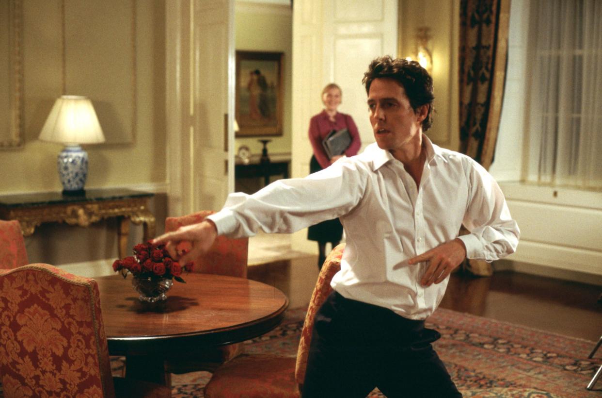 Hugh Grant is no stranger to global poltics, he starred as the British PM in Love Actually (Universal/Dna/Working Title/Kobal/Shutterstock)