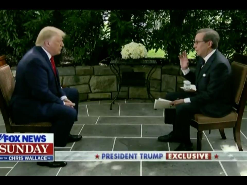 President Trump and Chris Wallace