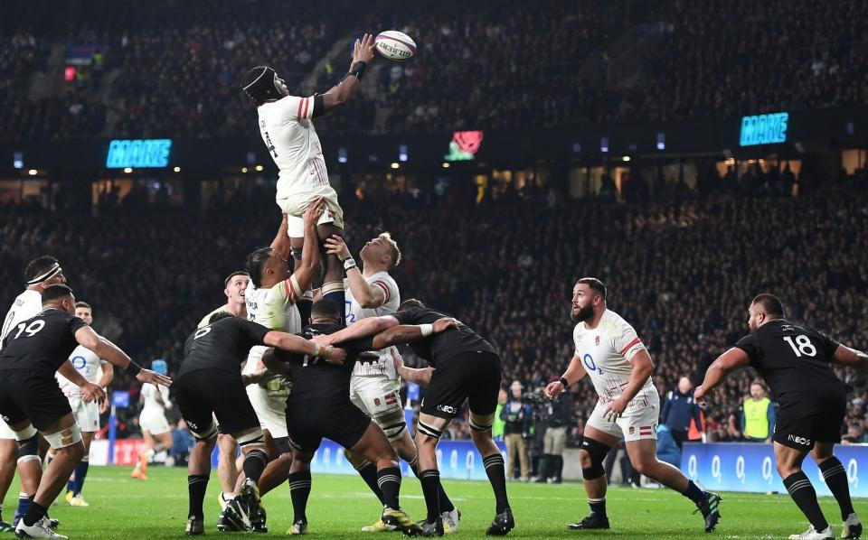 Maro Itoje was back in at lock against the All Blacks - Shutterstock/Andy Rain