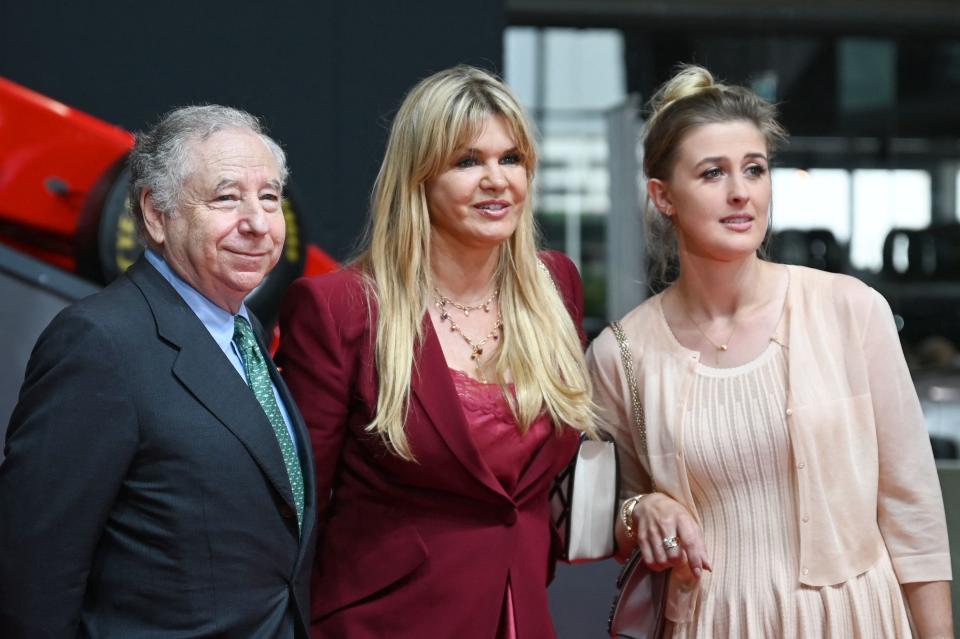 Jean Todt, pictured here with Michael Schumacher's wife Corinna and daughter Gina.