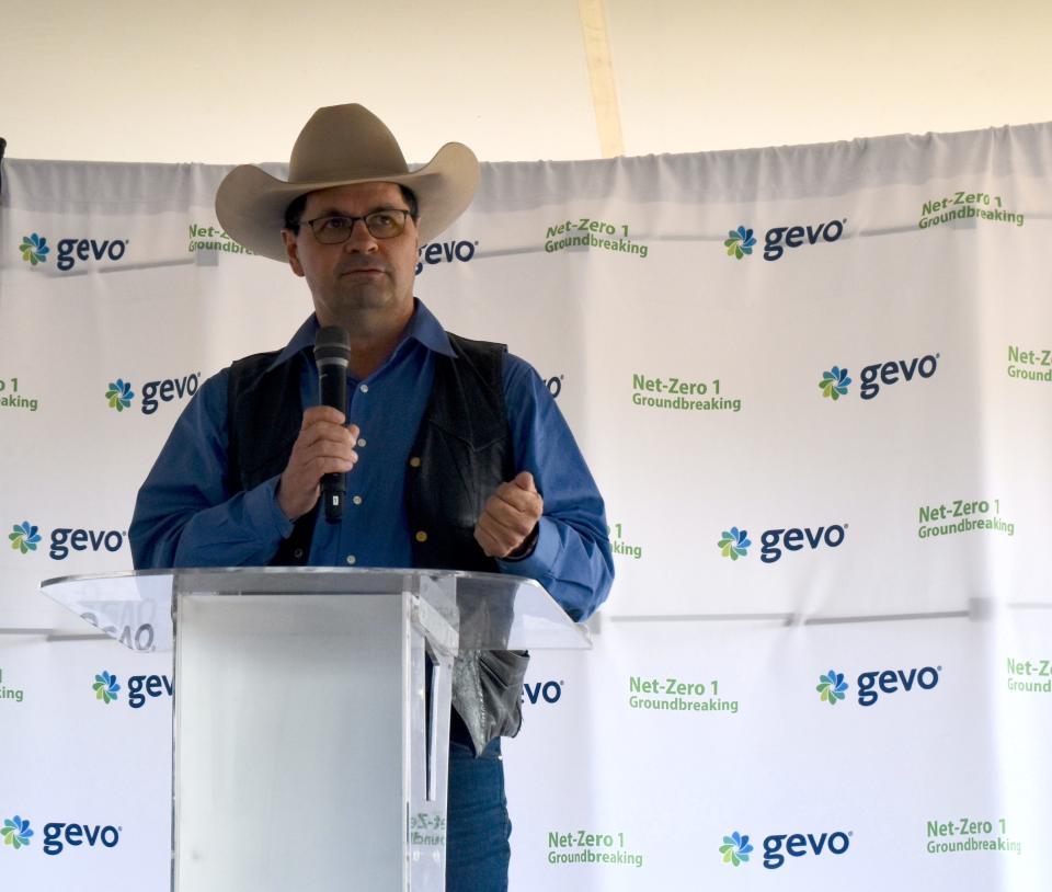 U.S. Department of Agriculture Farm Service Agency Administrator Zach Ducheneaux informed the crowd at the groundbreaking that the Net-Zero 1 facility aligns with the USDA Climate-Smart Commodities Partnership Program.