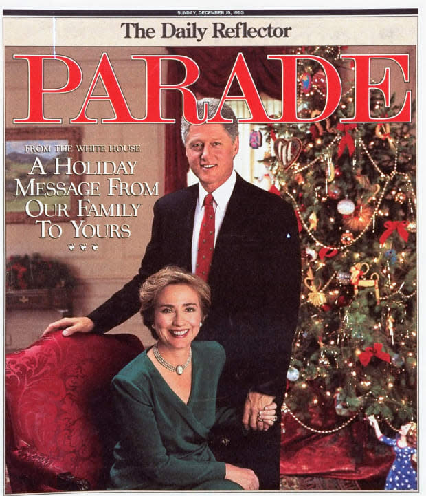 <p>Then president and first lady Clinton give the readers of the Dec. 19, 1993 issue a holiday message.</p>