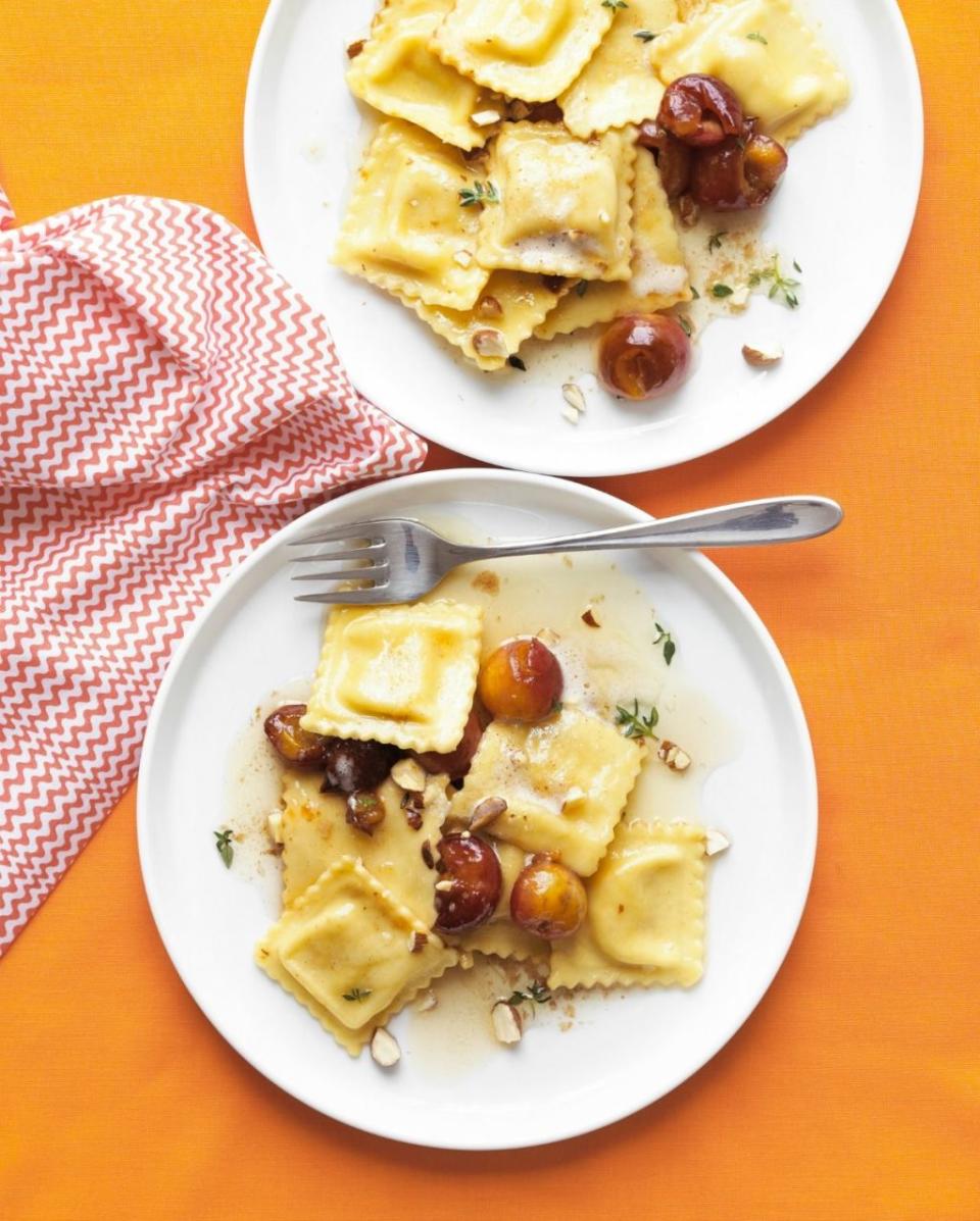 Ravioli with Garlic-Herb Oil