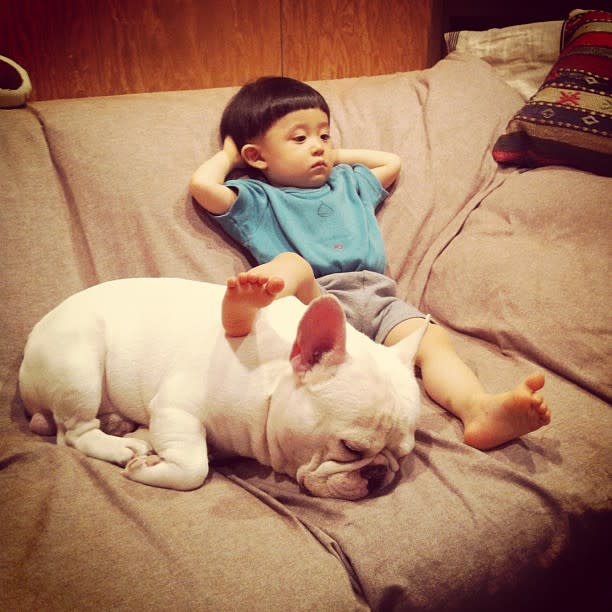 Cute Alert: Boy and His Dog Are Inseparable