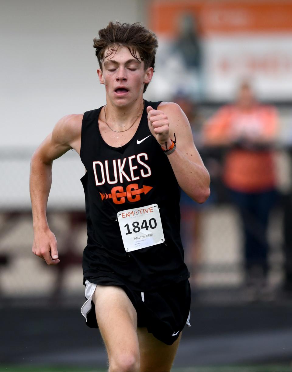 Marlington's Colin Cernansky  finishes first in the Ashley White Invitational at Marlington High School.  Saturday, September 03,  2022.