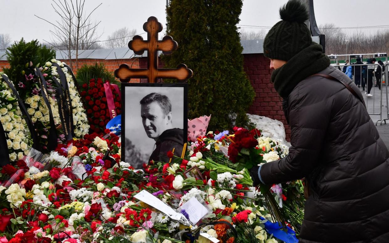 Memorial service for Alexei Navalny