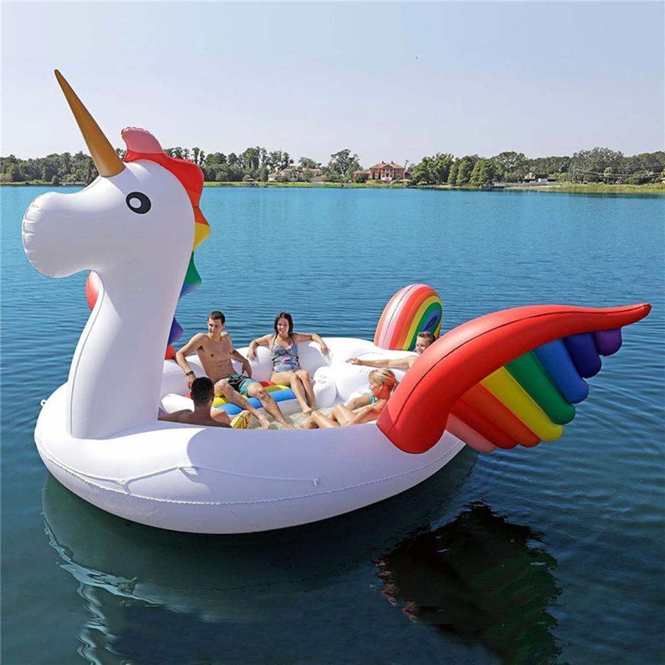 giant pool floats, GAX 15.7 Ft Giant Unicorn Pool Float