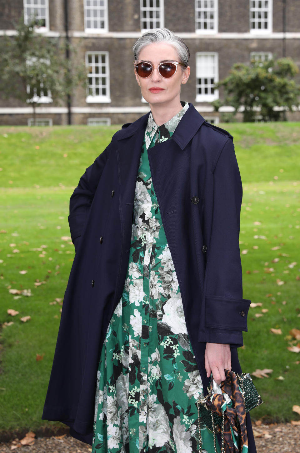 Erin O'Connor at the Erdem September 2019 show at LFW