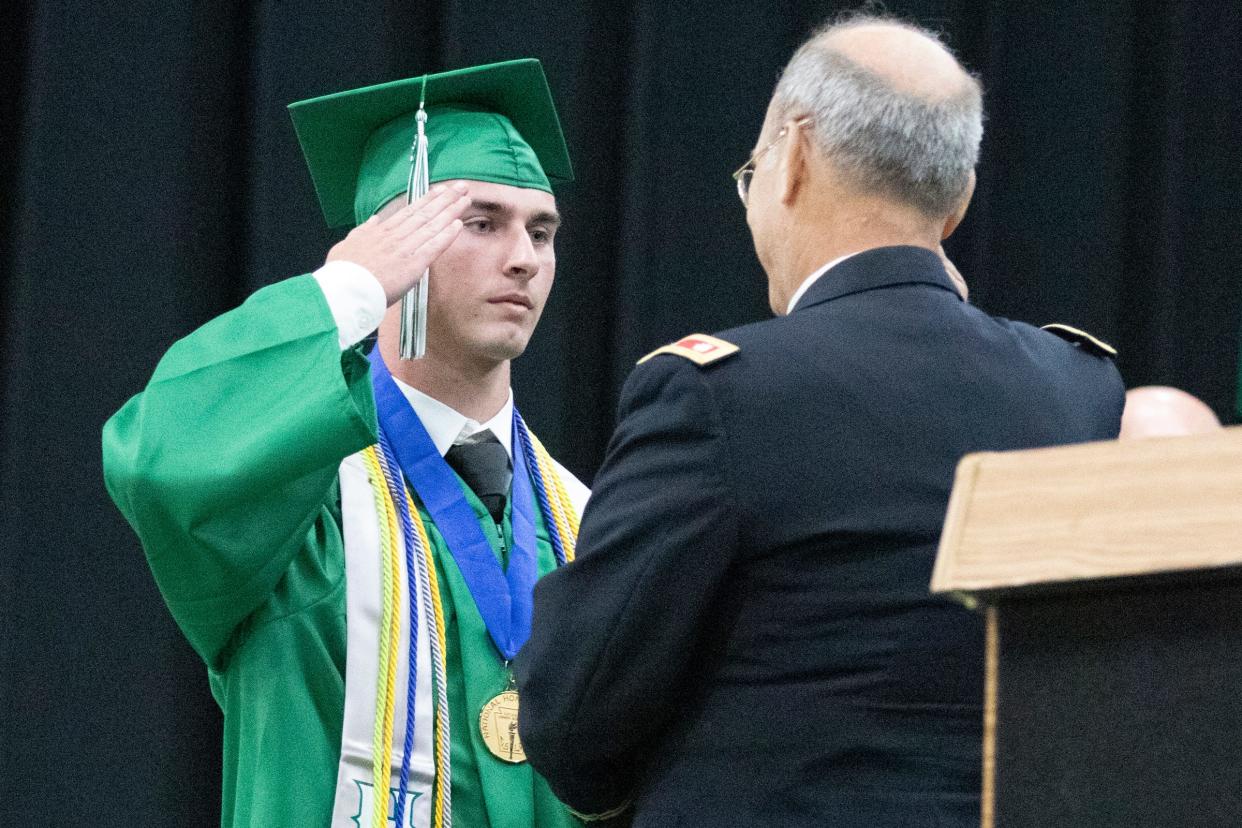 Greg Richards graduated from Huntington high school earlier this year. He is looking forward to attending the Naval Academy and eventually becoming a naval officer.