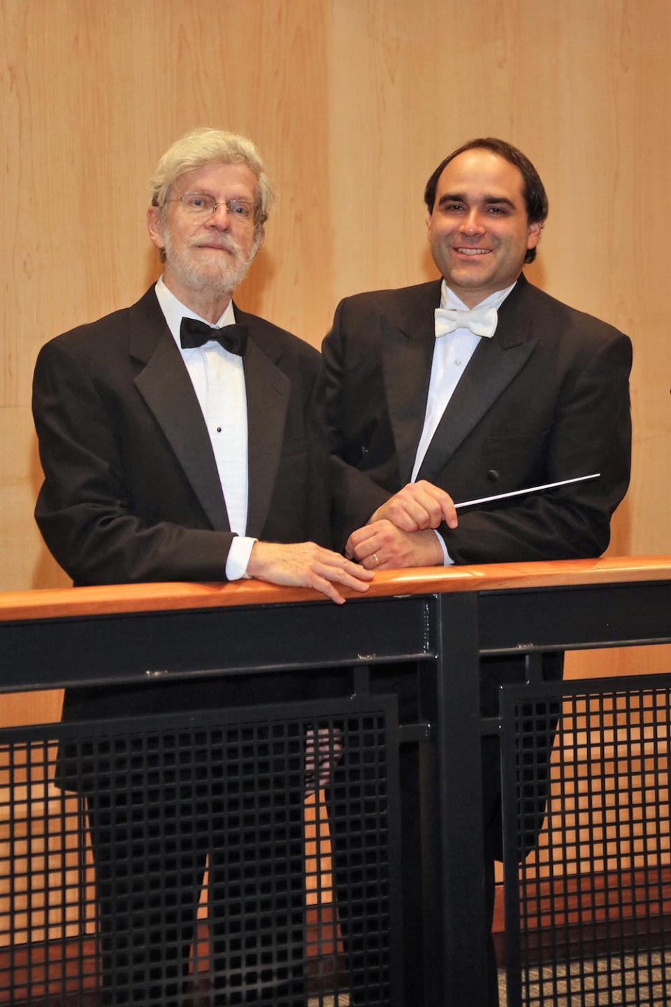 Accompanist Donald Enos, left, and music director Joseph Marchio will lead the Chatham Chorale this weekend in its celebration of American music.