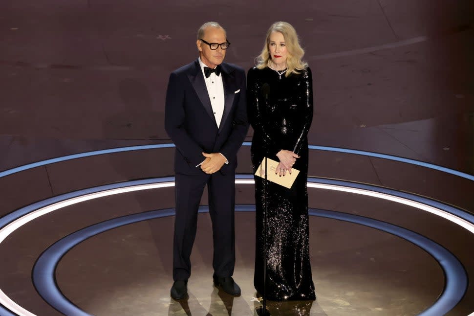 Catherine O'Hara and Michael Keaton reunite at the 2024 Oscars