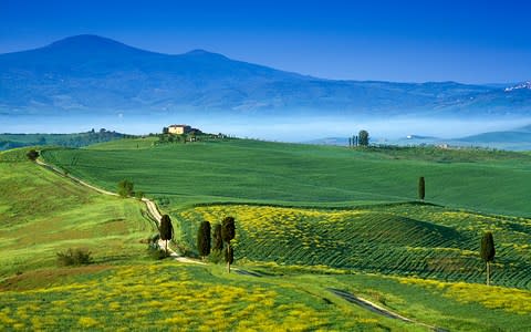 A scenic view of Tuscany's Monte Amiata - Credit: GEtty