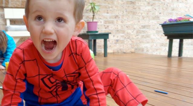 William Tyrell disappeared on September 12 wearing his Spiderman outfit. Photo: AAP