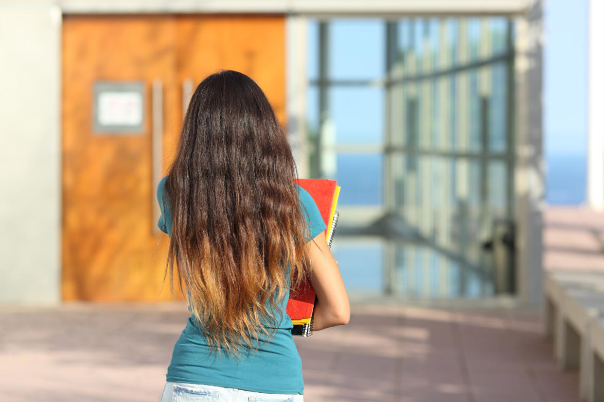 The former student, who was 14 at the time, was told by her teacher to urinate in bucket inside a supply room closet (file photo): Shutterstock