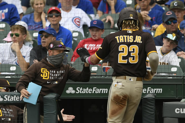 Báez goes deep twice as Stewart, Cubs beat Padres 7-2