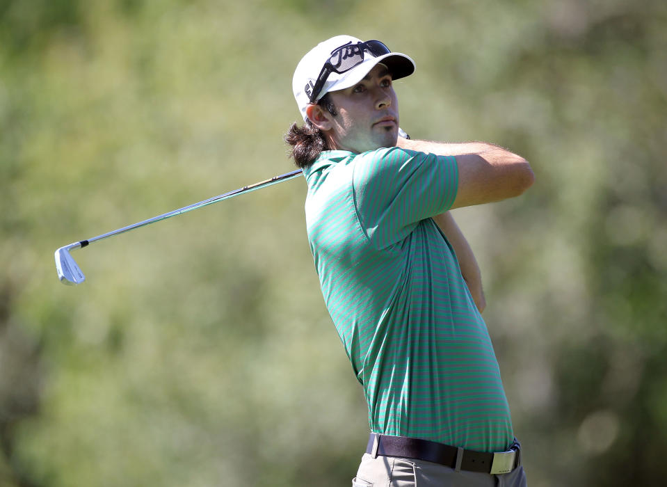 PALM HARBOR, FL - MARCH 15: Cameron Tringale plays a shot on the 17th hole during the first round of the Transitions Championship at Innisbrook Resort and Golf Club on March 15, 2012 in Palm Harbor, Florida. (Photo by Sam Greenwood/Getty Images)