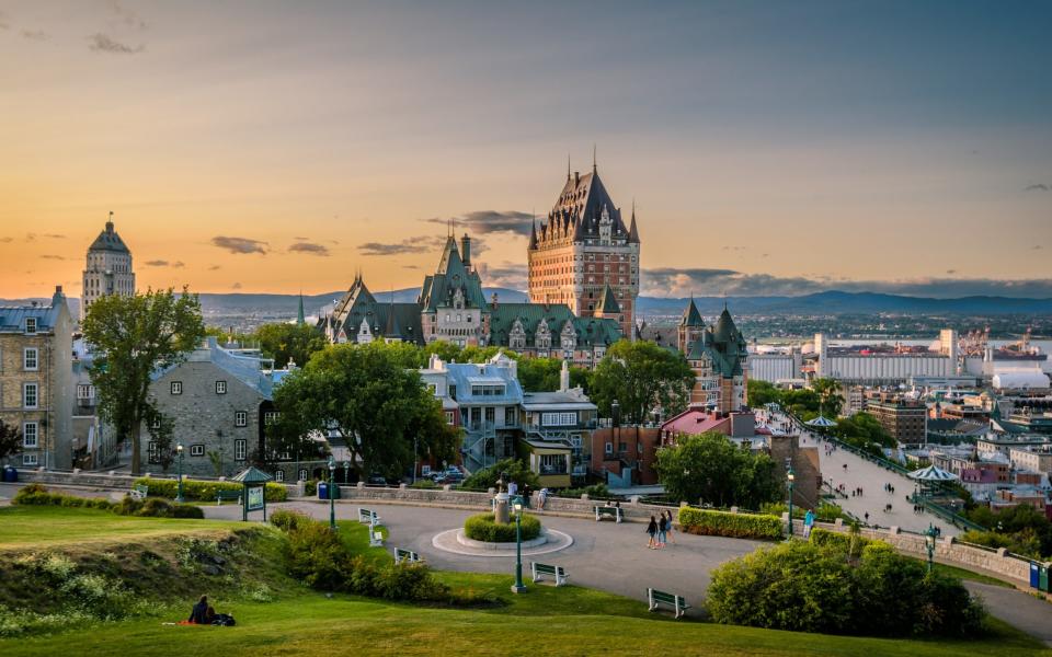 Quebec City skyline Canada Slow travel grey guide authentic travel experiences trips for over 60s summer 2022 - Getty