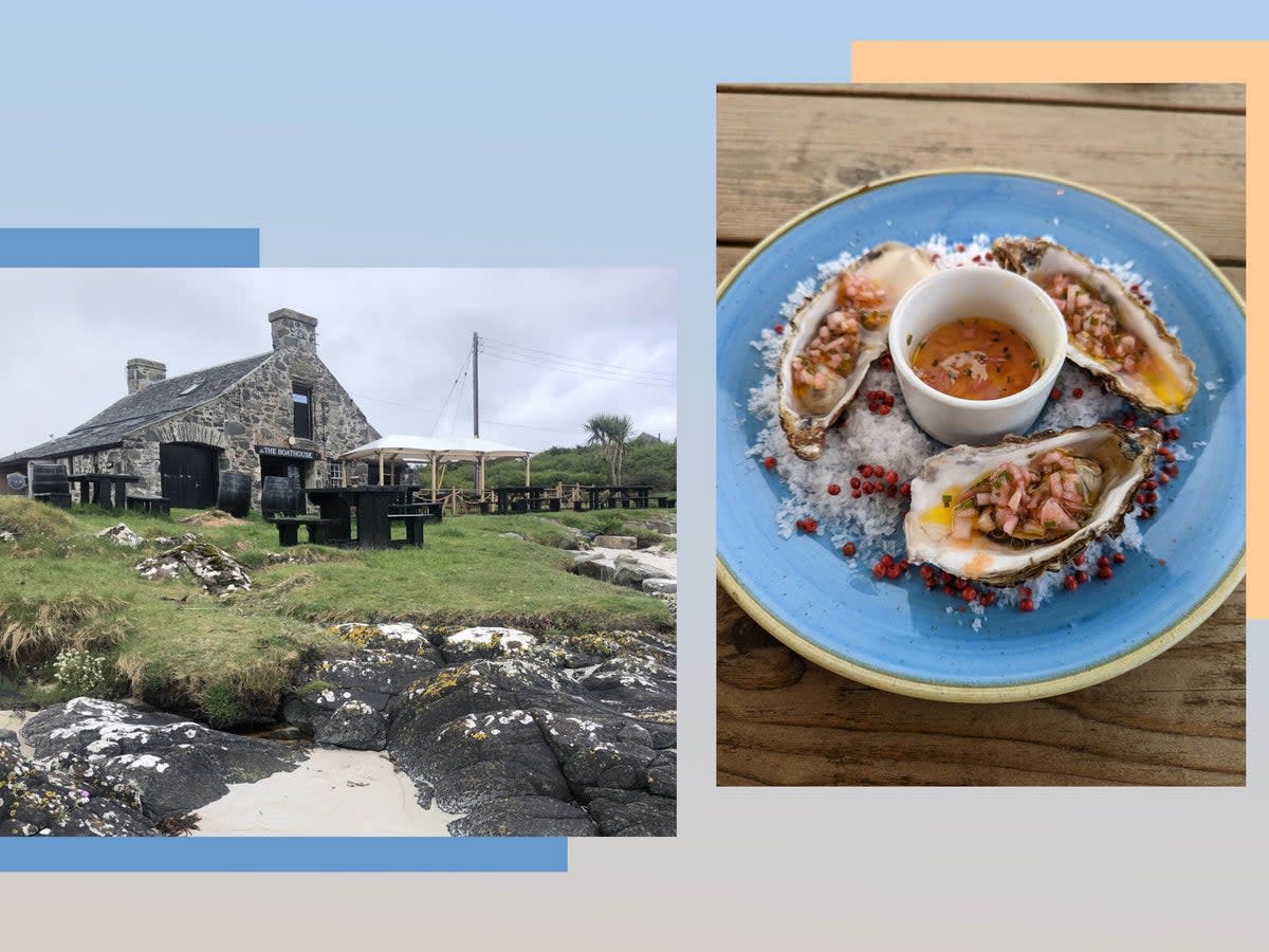 The Boathouse makes a trip to Gigha worth it  (The Independent/ Emma Henderson)