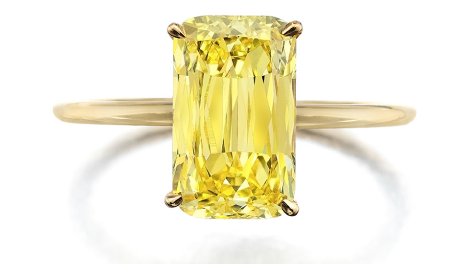 A 2.49-Carat Fancy Vivid Yellow Ring