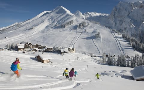 Skiers in La Clusaz - Credit: Pascal Lebeau