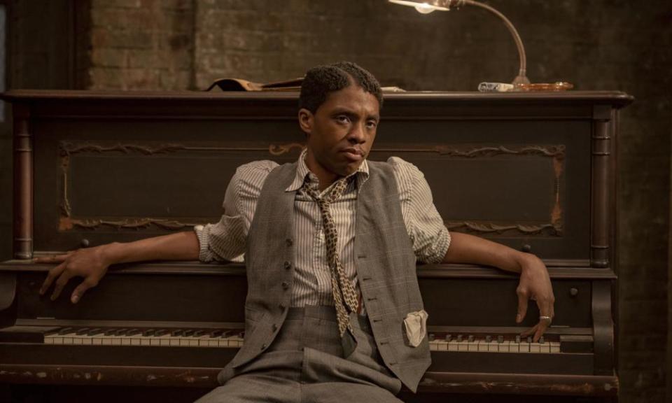 Chadwick Boseman in Ma Rainey’s Black Bottom.