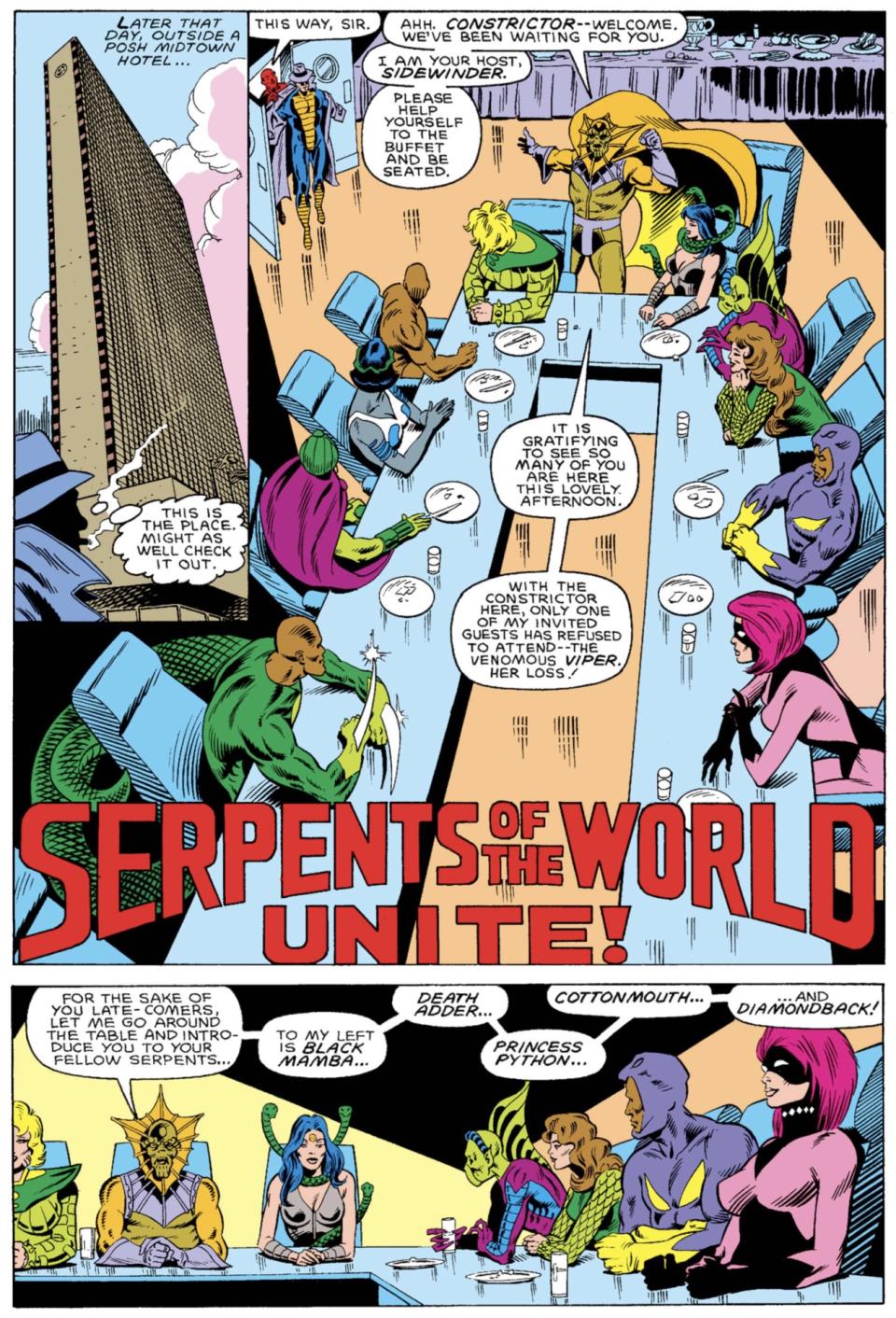 The Serpent Society in Marvel Comics