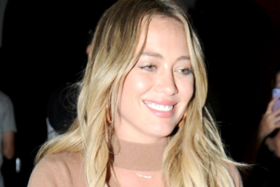 Hilary Duff leaves Craig's Restaurant in West Hollywood.