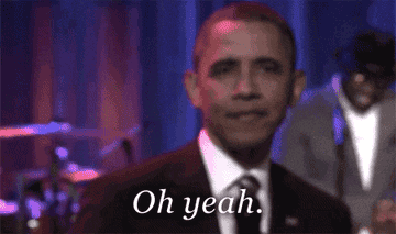 Barack Obama saying "Oh yeah"