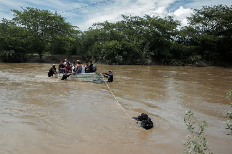 Floods in northern Peru due to the rains caused by Cyclone Yaku