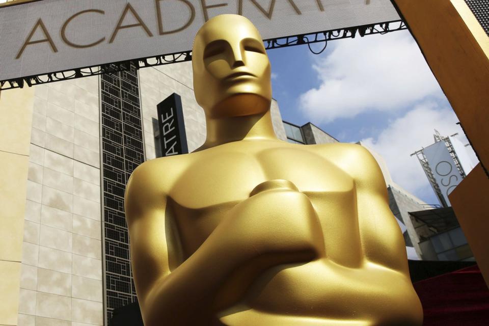 Estatua del premio Oscar en el Teatro Dolby