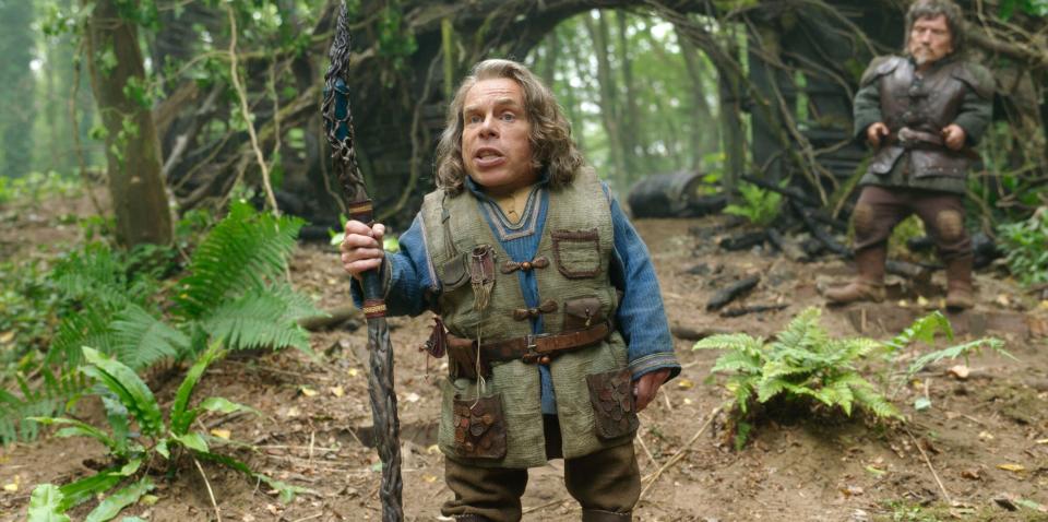 Willow Ufgood (Warwick Davis) and (Graham Hughes) in Lucasfilm's WILLOW exclusively on Disney+