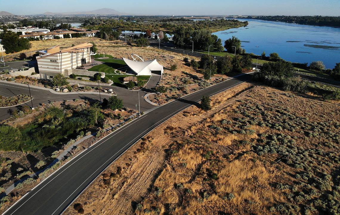 Richland voters may be asked to raise the sales tax to build an 800-seat performing arts center on a site next to the Reach Museum, 1943 Columbia Park Trail, near the Columbia River.