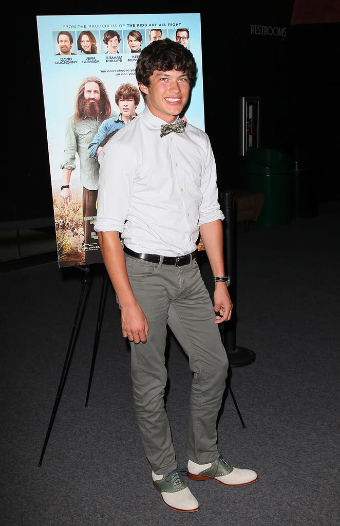 Graham Phillips at the Los Angeles premiere of "Goats" on August 8, 2012.