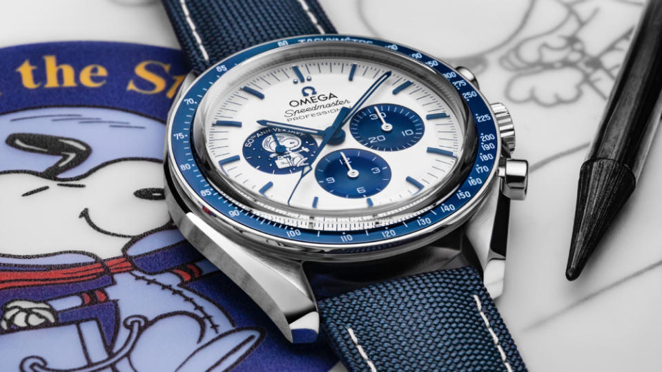 Omega Speedmaster Silver Snoopy Award 50th Anniversary - Credit: Courtesy of Omega