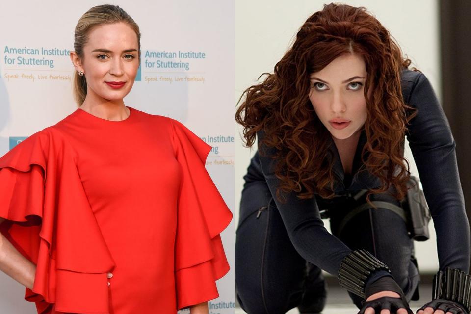 Emily Blunt – Black Widow (Scarlett Johansson) in <i>Iron Man 2</i>