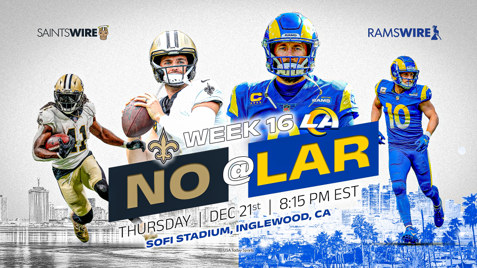 Saints vs. Rams How to watch, listen and stream Week 16 game