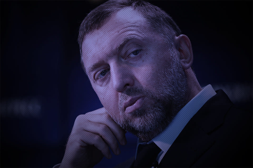 Russian aluminum tycoon Oleg Deripaska has ties&nbsp;to both Manafort and Russian President Vladimir Putin. (Photo: HuffPost Illustration/Getty Images)