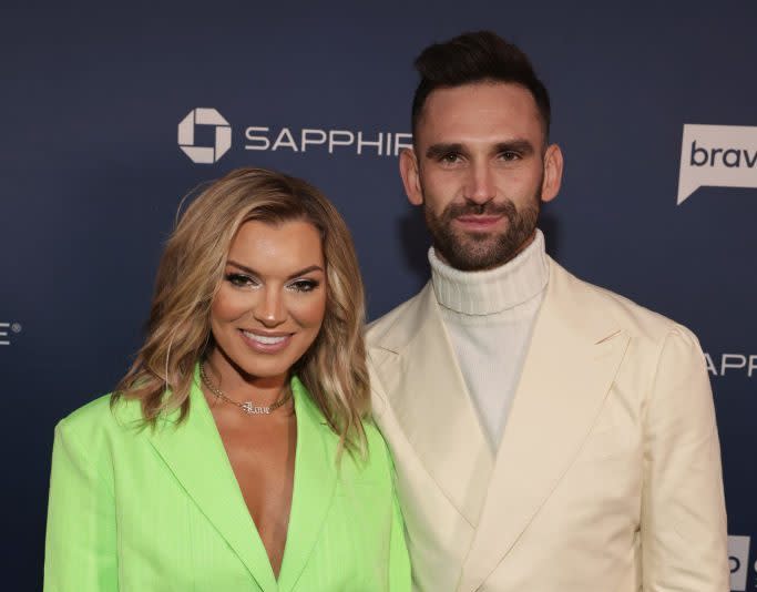 BRAVOCON -- BravoCon 2022 from the Javits Center in New York City on Sunday, October 16, 2022 -- Pictured: (l-r) Lindsay Hubbard, Carl Radke -- (Photo by: Todd Williamson/Bravo via Getty Images)