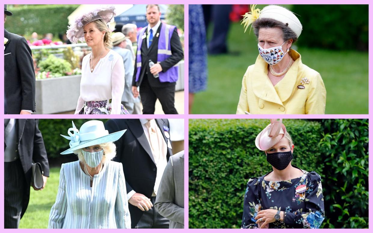 royal family at Royal Ascot Sophie, Countess of Wessex, Princess Anne to Camilla, Duchess of Cornwall and Zara Tindall - Getty Images