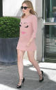 <b>Who:</b> Kylie Minogue<br><br> <b>Wearing:</b> Moschino<br><br> <b>Where:</b> Out and about in NYC