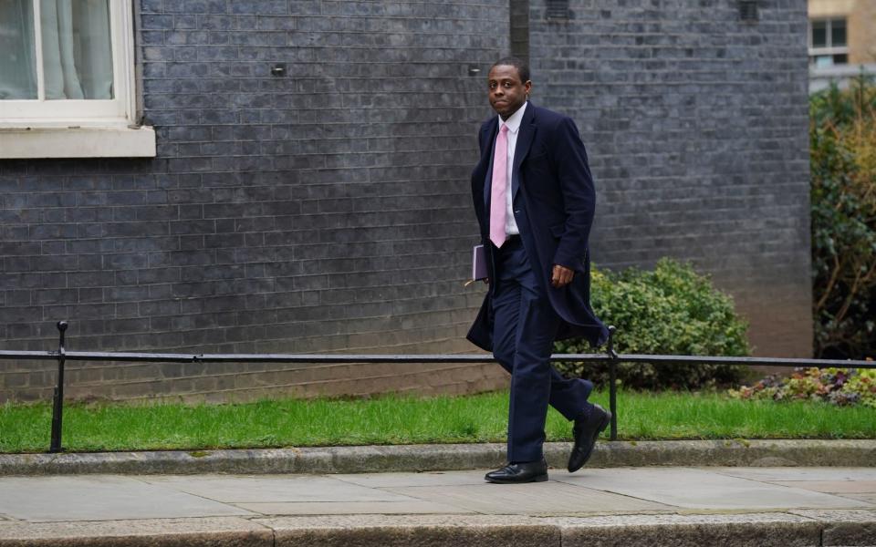 Bim Afolami, the Economic Secretary to the Treasury, is pictured on February 20 in Downing Street