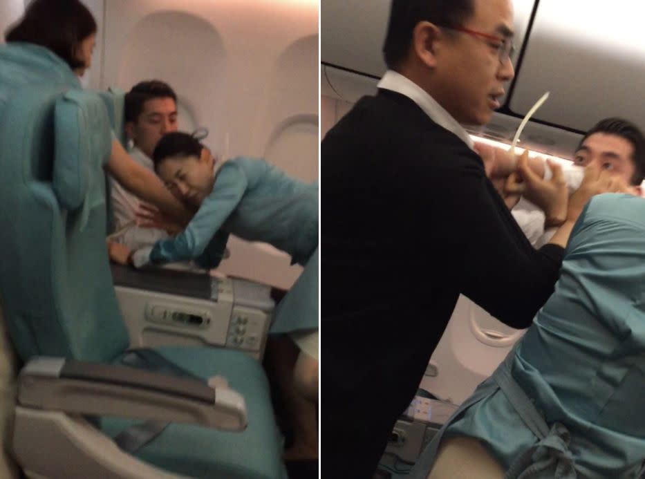 The incident happened on board a Korean Air flight travelling to Vietnam. Photo: Twitter