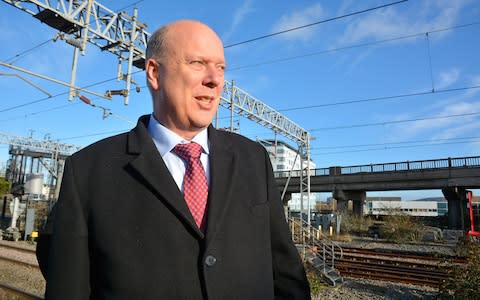 Transport Secretary Chris Grayling at Bletchley Station - Credit: John Robertson/John Robertson